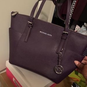 Purple Michael kors bag